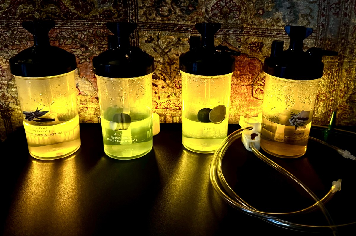 Oxygen bar scent jars - Vanilla Bean, Apple, Cloud Linen, Calming Lavender